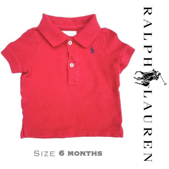 Ralph Lauren Boys Red Polo Shirt - Picture 1 of 9